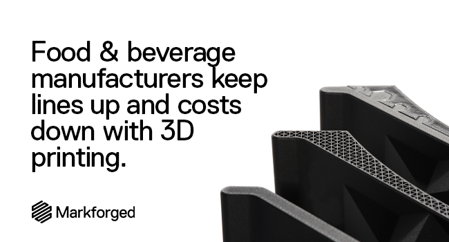 Food and Beverage manufacturers keep lines up and costs down with 3D printing
