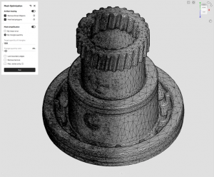 mesh optimisation in Artec Studio