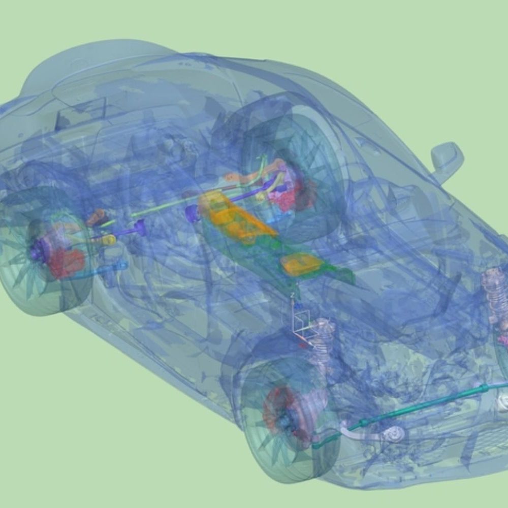 Digital 3D model of Toyota Supra created using Artec Studio