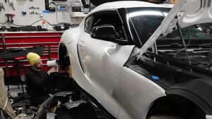 ASP baggage bar resting on 3D printed jig edited