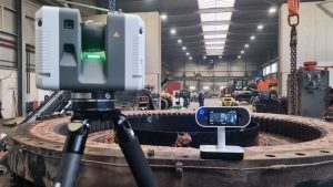 In-house 3D scanning of industrial component