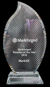 Markforged Reseller of the Year Mark3D